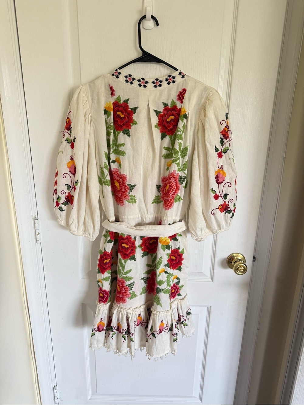 Farm Rio Carmina Embroidered Mini Dress - Picture 9 of 12